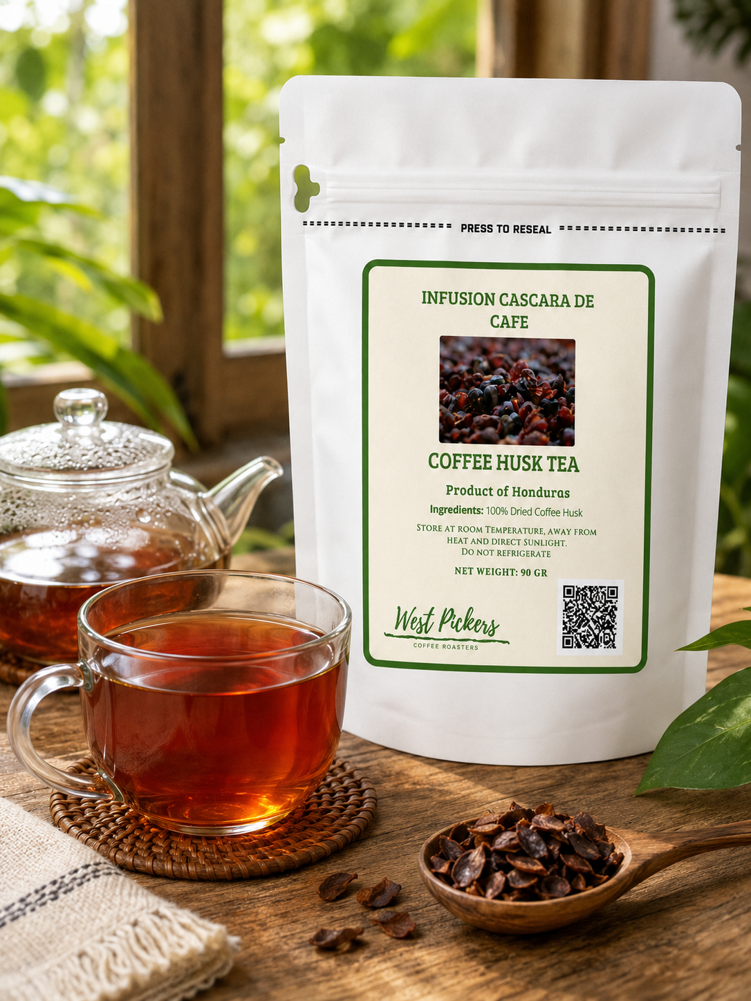 West Pickers Honduran Coffee Husk Tea – Cascara Infusion, 90 gr