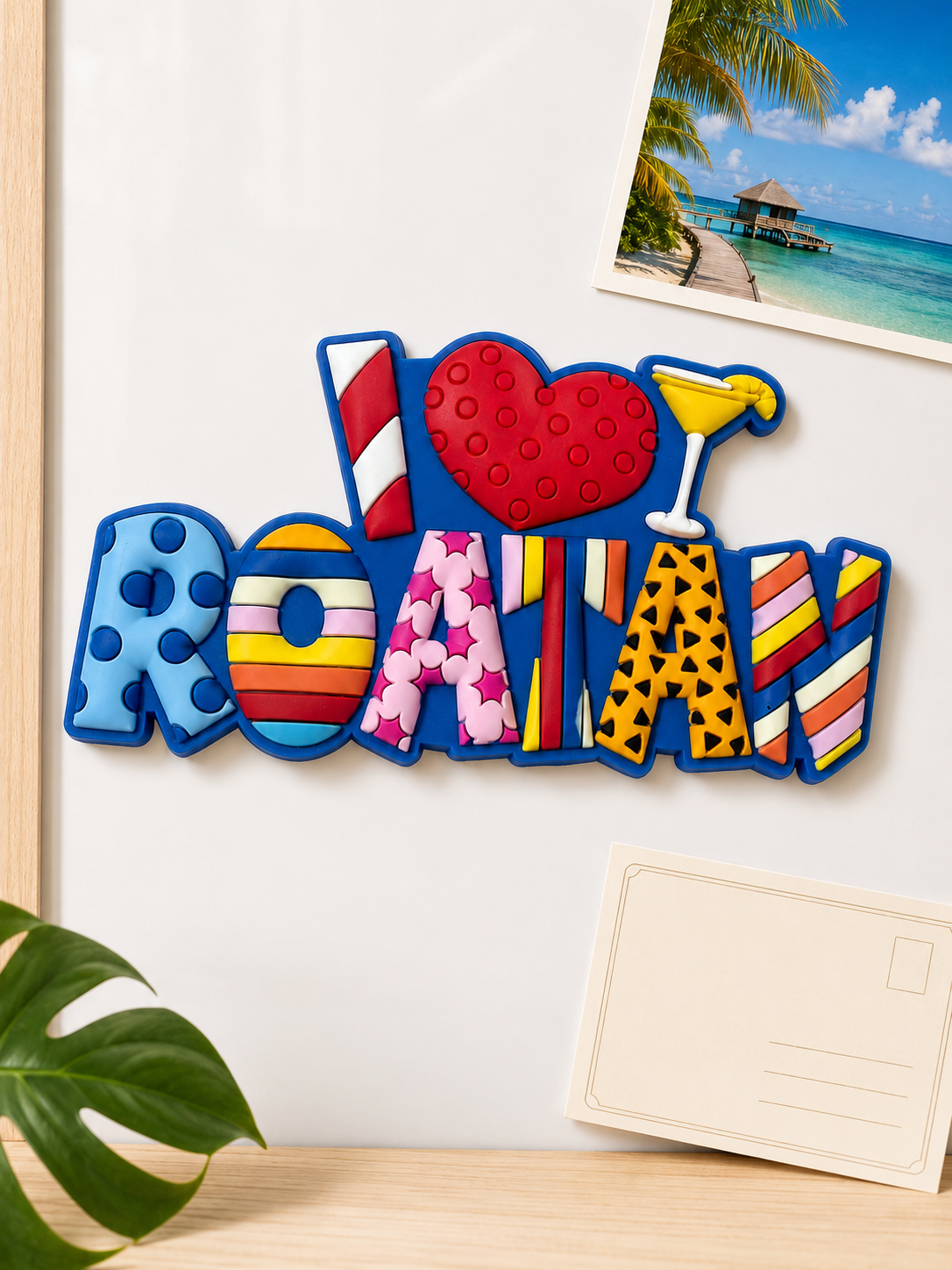 I Love Roatan Colorful Souvenir Magnet