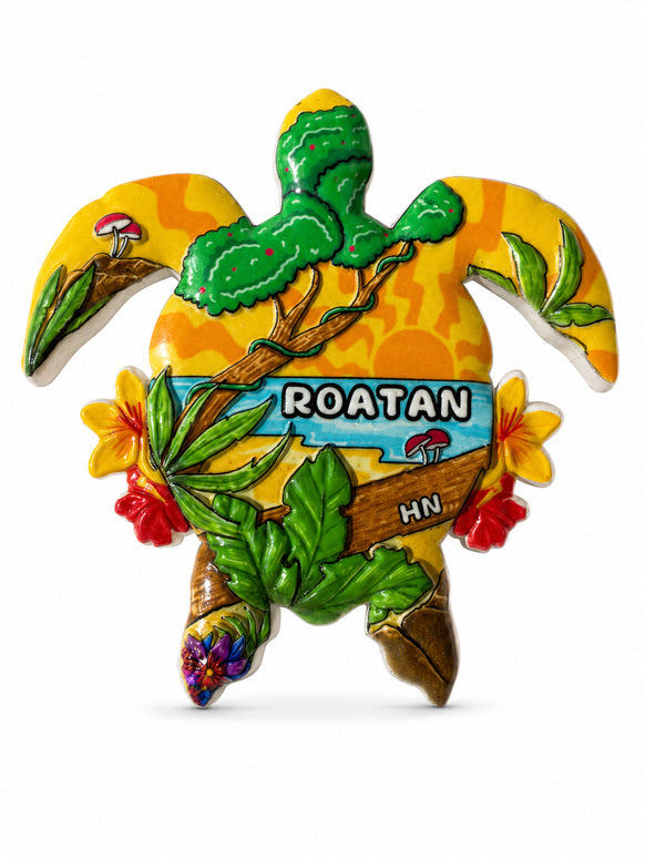 Roatan Tropical Sea Turtle Magnet